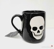 Skull cup biała czacha czarny kubek halloween mug czaszka - 5