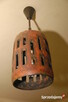 Lampa sufitowa - zabytkowa wykonana z wypalanej kamionki - 5