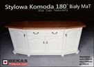 Stylowa Komoda 180` Wysoka (2S-4D) Biały Dąb od Bekas Meble - 8