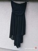 czarna włoska asymetryczna sukienka * rozmiar S - 1