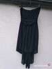 czarna włoska asymetryczna sukienka * rozmiar S - 2