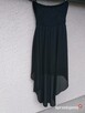 czarna włoska asymetryczna sukienka * rozmiar S - 4