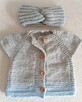 Zestaw Bluza i Opaska | Szaro-niebieski | HANDMADE - 2