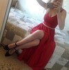 Czerwona, długa sukienka na studniówkę/wesele - 1