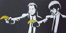 BANKSY Pulp Fiction Obraz na blasze ... Grawerka Staloryt - 2