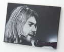 Nirvana Kurt Cobain Obraz na blasze ... Grawerka stal metal - 3