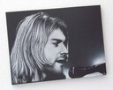 Nirvana Kurt Cobain Obraz na blasze ... Grawerka stal metal - 4
