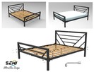 Stelaż łóżka łóżko metalowe sztywne producent loft - 8