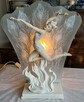 Angielska figuralna lampa w stylu Art Déco Kobieta z pochodn - 6