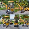 Mini Koparka Berger Kraus BK1250AS skrętne ramie z łyżką - 3