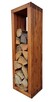 Stojak na drewno kominkowe 3D pionowy, 45 x 40 x 140cm - 9