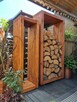 Stojak na drewno kominkowe 3D pionowy, 45 x 40 x 140cm - 13