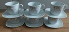 NOWY Zestaw filiżanek porcelanowych ze spodkami firmy Prima - 4