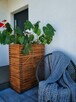 Donica masywna drewniana 3D, prostokątna, ogrodowa tarasowa - 6