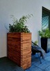 Donica masywna drewniana 3D, prostokątna, ogrodowa tarasowa - 5