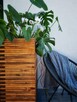 Donica masywna drewniana 3D, prostokątna, ogrodowa tarasowa - 2