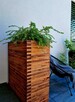 Donica masywna drewniana 3D, prostokątna, ogrodowa tarasowa - 12