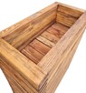 Donica masywna drewniana 3D, prostokątna, ogrodowa tarasowa - 13