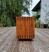 Ławka masywna, siedzisko drewniane ogrodowe 3D - 3