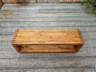 Ławka masywna, siedzisko drewniane ogrodowe 3D - 13