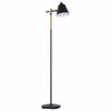 LAMPA STOJĄCA REGULOWANA LAMPA PODŁOGOWA 40 W metal + drewno - 1