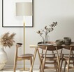 Lampa podłogowa z abażurem z PU w kształcie walca - 3