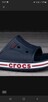 Klapki męskie chodaki Crocs CROCBAND NAVY WHITE RED - 5