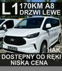 Ford Tourneo Custom L1 Titanium 170KM 8-os. Akt. tempo. Drzwi Lewe - 3025zł Od ręki! - 1