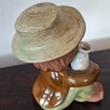 Vintage figurka ceramiczna Japonka z dzbankiem - 5