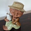 Vintage figurka ceramiczna Japonka z dzbankiem - 3