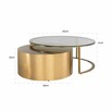 Richmond Interiors stolik kawowy ORLAN zloty/transparentny - 2