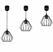 Lampa wisząca sufitowa diament loft Czarna lub Biała - 3