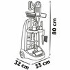 Smoby - Wózek do sprzątania z odkurzaczem Rowenta z dźwiękie - 4