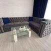 Glamour chesterfield naroznik głęboko pikowany kryształki - 4