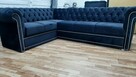 Glamour chesterfield naroznik głęboko pikowany kryształki - 2