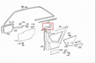 Osłona pokrywa tapicerka Mercedes W124 Coupe, prawa i lewa. - 8