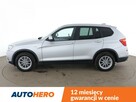 BMW X3 4x4, automat, 190KM, bi-xenon, LED, navi, grzane fotele, czujniki park - 3