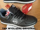 Sportowe Lee Cooper czarne przerobione na ORANGE - 9