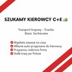 Kierowca C+E transport krajowy, firanka Водій категорії C+E