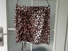 Spódniczka mini w panterkę, XL - 2