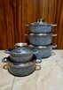 Garnki marmur 5szt - 2
