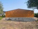 Garaż blaszany 10x6 drewnopodobny trzystanowiskowy dwuspadowy - 3