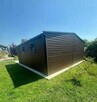 Garaż blaszany 6x5,8 drewnopodobny dwustanowiskowy dwuspadowy - 3