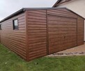 Garaż blaszany 5x6 drewnopodobny jednostanowiskowy - 3