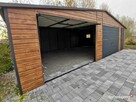 Garaż blaszany 9x6 drewnopodobny dwustanowiskowy - 1