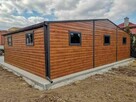 Garaż blaszany 9x5 drewnopodobny dwustanowiskowy dwuspadowy - 2