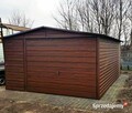 Garaż blaszany 4x6 drewnopodobny - 1
