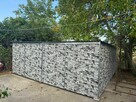 Garaż blaszany 3x5 imitacja kamień - 5