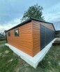 Garaż blaszany 11x6 drewnopodobny trzystanowiskowy dwuspadowy - 2