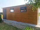 Garaż blaszany 10x6 drewnopodobny trzystanowiskowy dwuspadowy - 6